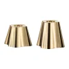 Iittala Kynttilänjalat & Kyntteliköt^Aalto kynttilänjalka 50 + 65 mm 2 kpl:een setti, Messinki