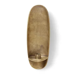 Ferm Living Kynttilänjalat & Kyntteliköt^Agapé seinäkynttilänjalka, Brass finish