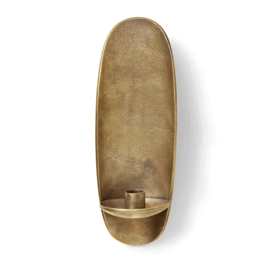 Ferm Living Kynttilänjalat & Kyntteliköt^Agapé seinäkynttilänjalka, Brass finish