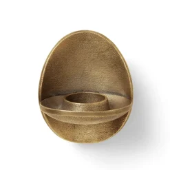 Ferm Living Kynttilälyhdyt & Kynttilävadit^Agapé tuikkukuppi seinä, Brass finish