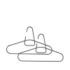 Zone Denmark Vaatelineet & Henkarit|Koukut & Vaateripustimet^A-Hanger henkari, Black, 2-pakkaus