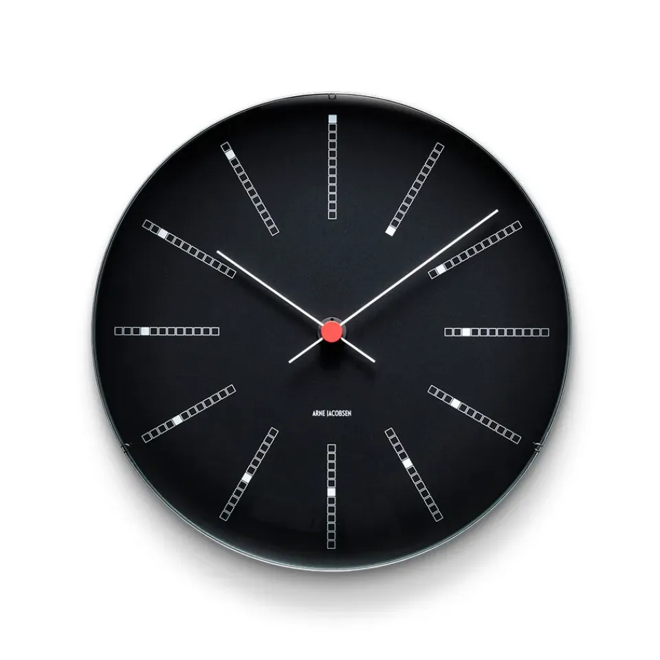 Arne Jacobsen Clocks Seinäkellot^AJ Bankers seinäkello musta, Ø 29 cm