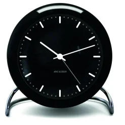 Arne Jacobsen Clocks Pöytäkellot^AJ City Hall pöytäkello, musta