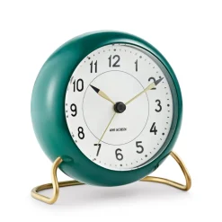 Arne Jacobsen Clocks Pöytäkellot^AJ Station pöytäkello vihreä, vihreä