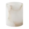 Tell Me More Kynttilälyhdyt & Kynttilävadit^Alabaster-tuikkuastia, Valkoinen beige, XS 7,5 cm