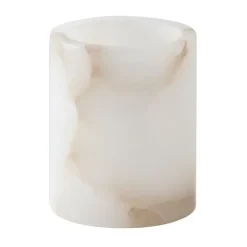 Tell Me More Kynttilälyhdyt & Kynttilävadit^Alabaster-tuikkuastia, Valkoinen beige, XS 7,5 cm