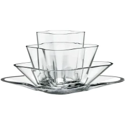 Iittala Maljakot^Alvar Aalto -maljakko kukka, 4 osaa, Kirkas