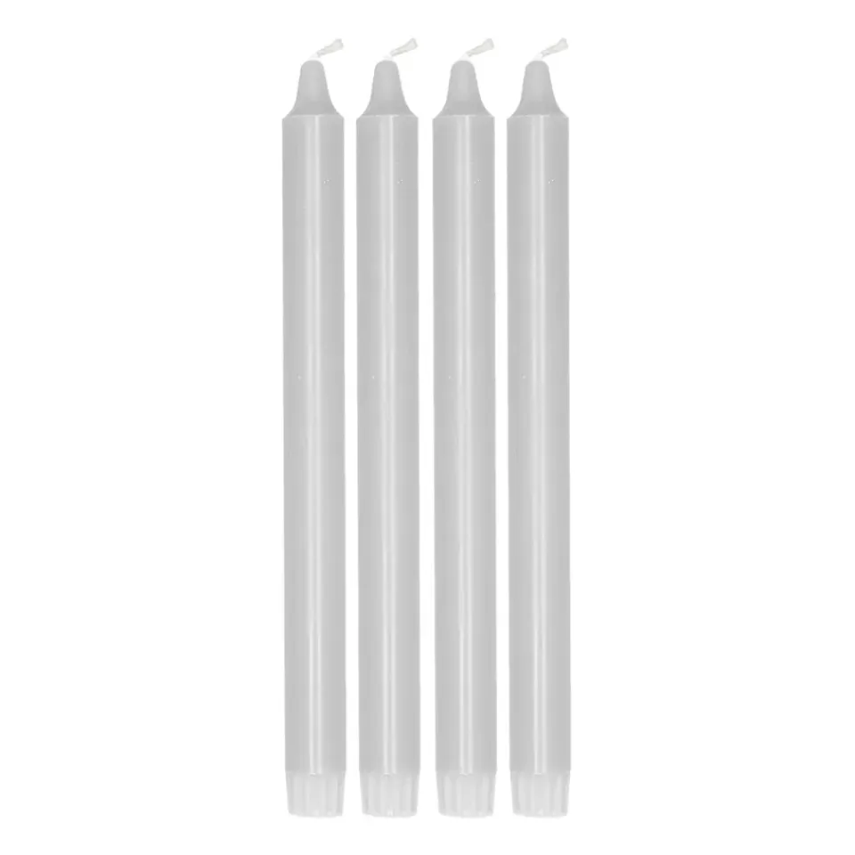 Scandi Essentials Kynttilät^Ambiance kruununkynttilä 4-pakkaus 27 cm, Icy Grey