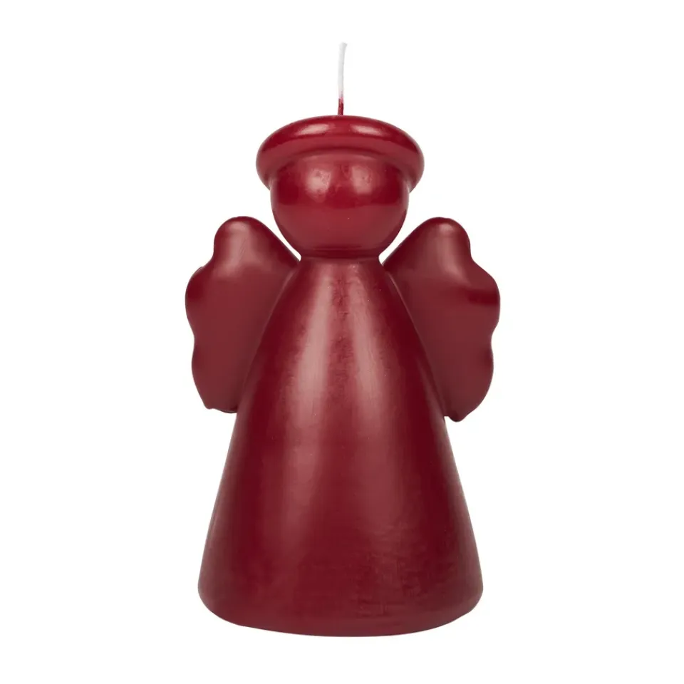 Broste Copenhagen Kynttilät^Angel veistos valo 14 cm, Burgundy