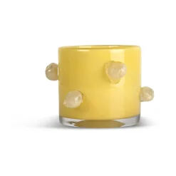 Byon Kynttilälyhdyt & Kynttilävadit^Arlo kynttilälyhty XS Ø10 cm, Gul-beige