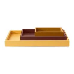 Montana Kodinsisustusta Ja Yksityiskohtia|Koristetarjottimet^Arrange tarjotinsetti 3 osaa, Amber-masala-acacia