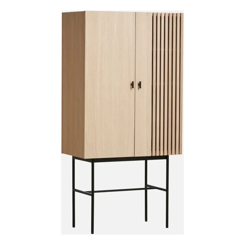 Woud Kaapit & Vitriinit^Array kaappi, 80 cm, Valkopigmentoitu tammi