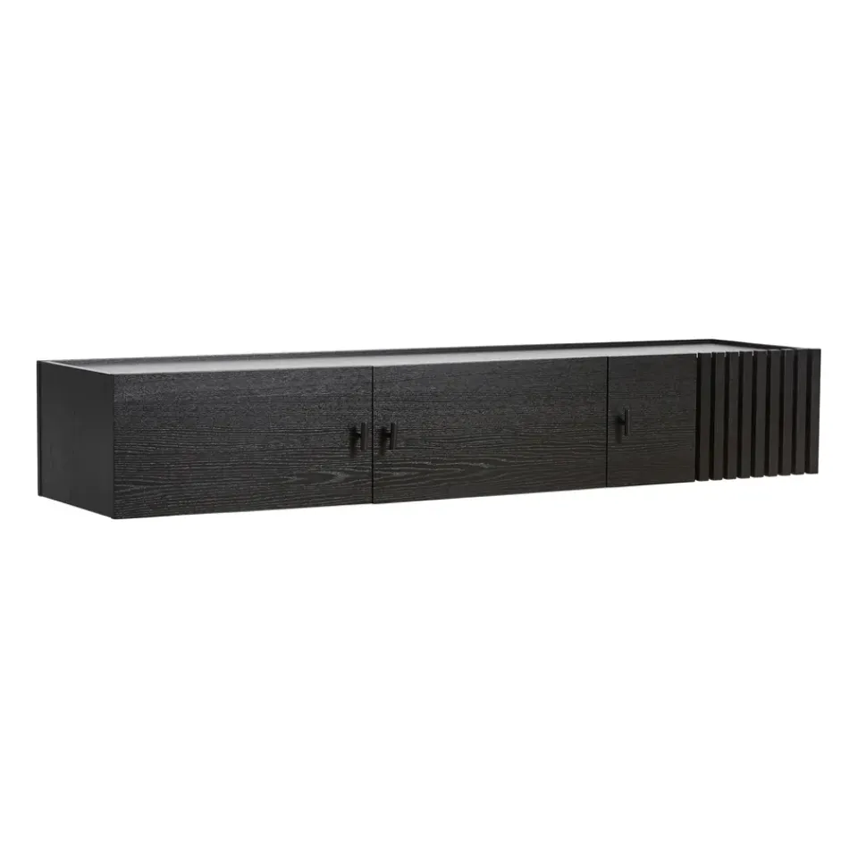 Woud Tv-Tasot & Mediakalusteet|Senkit & Sivupöydät^Array seinälle asennettava sideboard, 150 cm, Mustaksi maalattu tammi