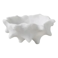 Mette Ditmer Koristekulhot^Art piece kastanj Ø20 cm, Off-white