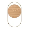 Andersen Furniture Seinäkellot^A-Wall seinäkello 41x76 cm, Oak-brass