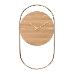 Andersen Furniture Seinäkellot^A-Wall seinäkello 41x76 cm, Oak-brass