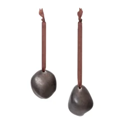 Ferm Living Joulukoristeet^Bellure joulukoriste 7 cm 2 osaa, Rustic Pronssi