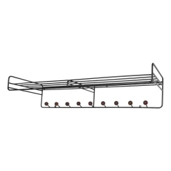 Maze Hattuhyllyt^Bill Hat rack L hattuhylly, Musta-tummaruskea