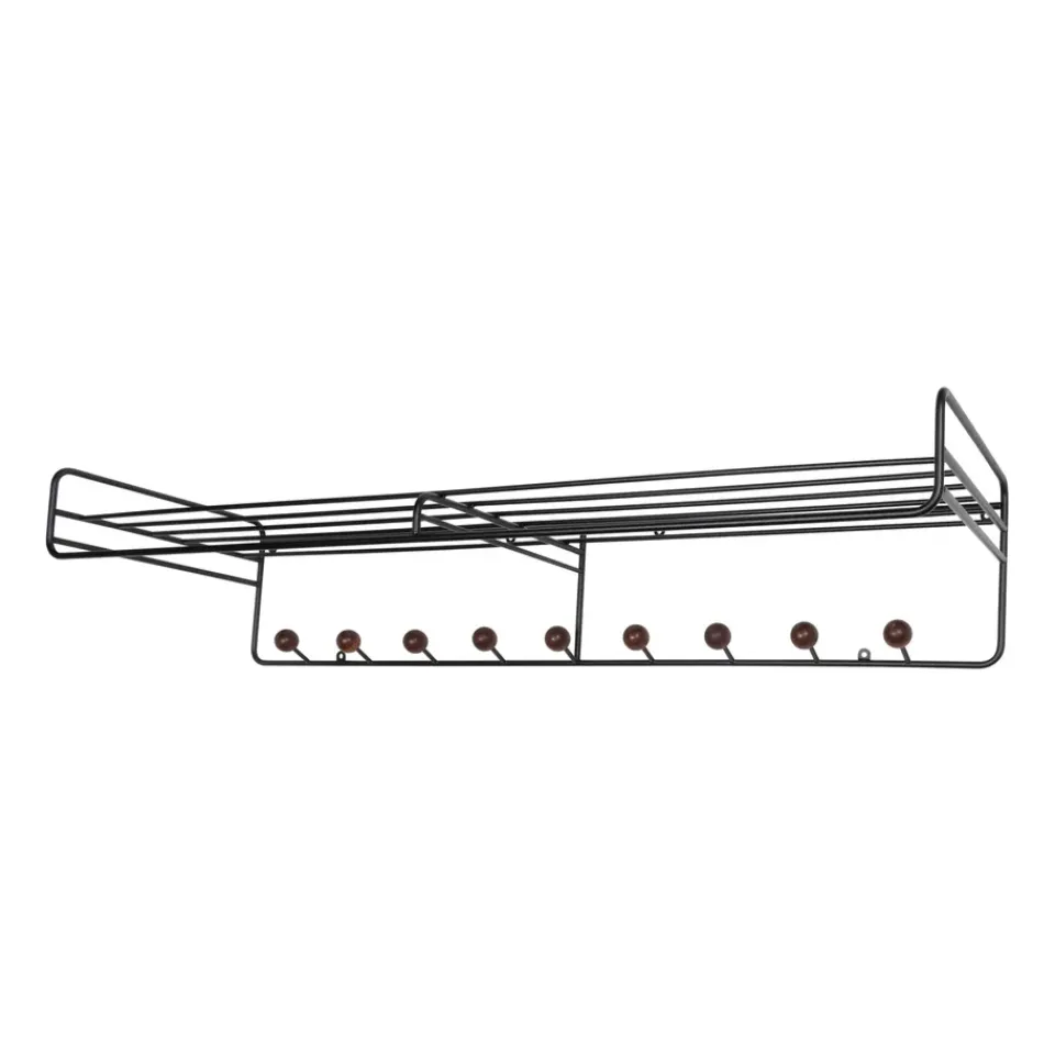Maze Hattuhyllyt^Bill Hat rack L hattuhylly, Musta-tummaruskea