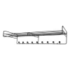 Maze Hattuhyllyt^Bill Hat rack L hattuhylly, Musta
