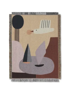 Ferm Living Seinäkoristeet^Bird seinävaate huopa, 80 x 110 cm