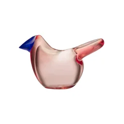 Iittala Taidelasi|Pääsiäiskoristeet^Birds by Toikka sieppo, Lohenpunainen-sininen