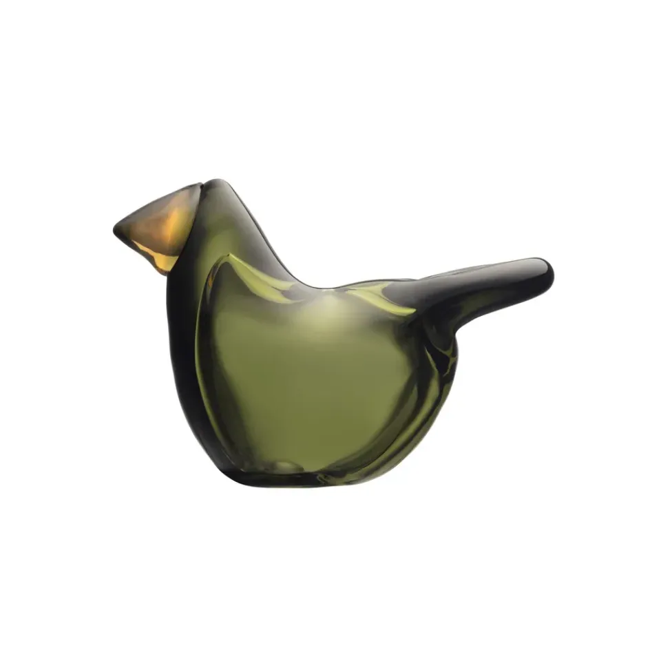 Iittala Taidelasi|Pääsiäiskoristeet^Birds by Toikka sieppo, Sammaleenvihreä-kupari
