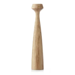 Applicata Kynttilänjalat & Kyntteliköt^Blossom Lily -kynttilänjalka 24,5 cm, Oiled oak