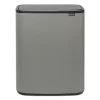 Brabantia Paperikorit^Bo touch bin 60 L, Mineral concrete grey