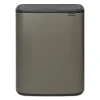 Brabantia Paperikorit^Bo touch bin 60 L, Platinum