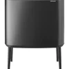 Brabantia Poljinämpärit^Bo touch bin 11+23 litraa, Confident Grey