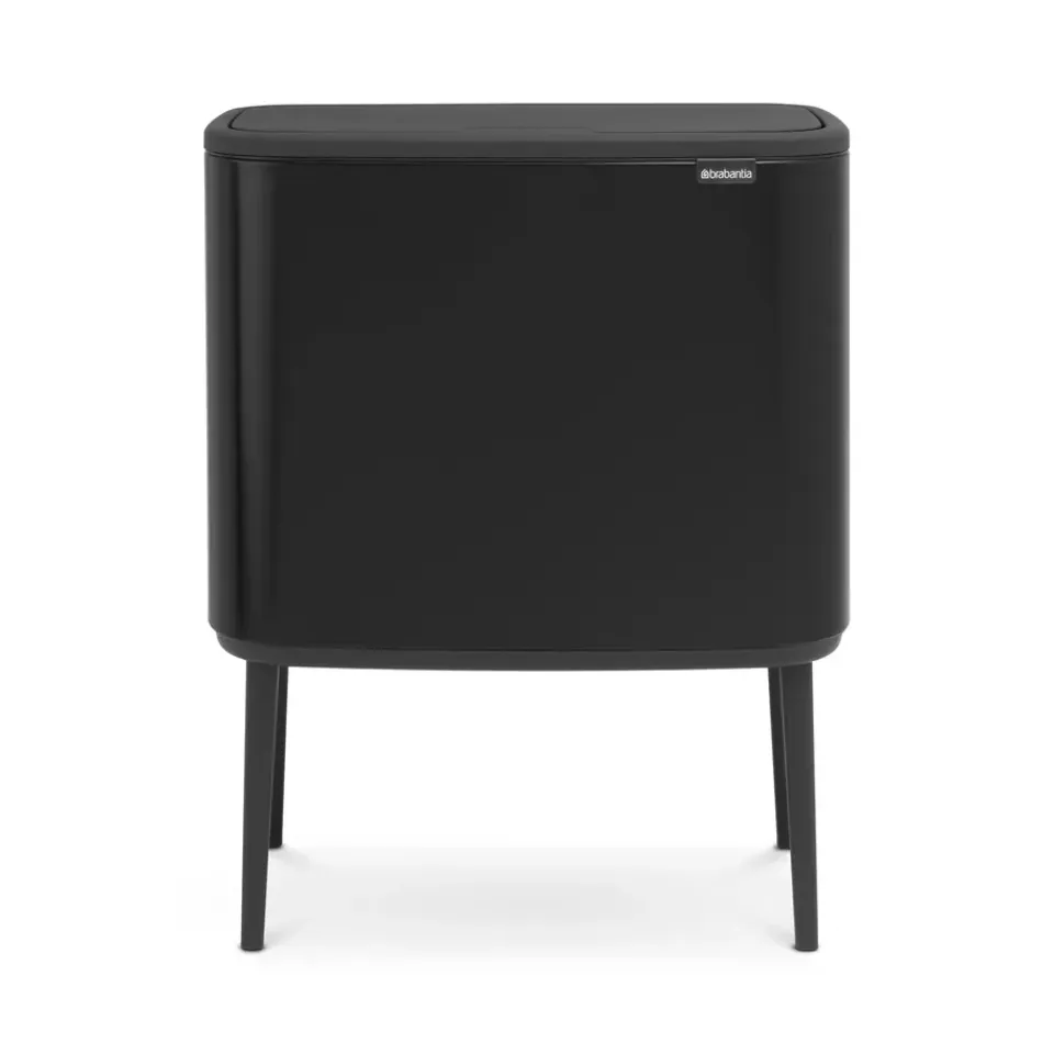 Brabantia Poljinämpärit^Bo touch bin 11+23 litraa, matta musta