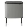 Brabantia Poljinämpärit^Bo touch bin 36 litraa, Mineral concrete grey