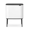 Brabantia Poljinämpärit^Bo touch bin 11+23 litraa, valkoinen