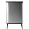 Brabantia Paperikorit^Bo touch bin high 60 L, Matta harjattu teräs