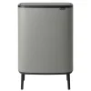 Brabantia Paperikorit^Bo touch bin high 60 L, Mineral concrete grey