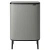 Brabantia Paperikorit^Bo touch bin high 2x30 L, Mineral concrete grey