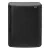 Brabantia Paperikorit^Bo touch bin 2x30 L, Mattamusta