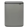 Brabantia Paperikorit^Bo touch bin 2x30 L, Mineral concrete grey