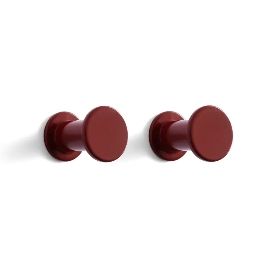 HAY Koukut & Vaateripustimet^Bolt koukku 2-pakkaus Ø 2,8 cm, Red