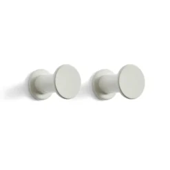 HAY Koukut & Vaateripustimet^Bolt koukku 2-pakkaus Ø 2,8 cm, Light grey