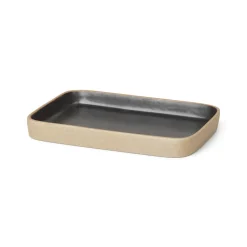 Ferm Living Kodinsisustusta Ja Yksityiskohtia|Koristetarjottimet^Bon koristetarjotin pieni, Beige-musta