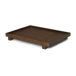Ferm Living Kodinsisustusta Ja Yksityiskohtia|Koristetarjottimet^Bon puutarjotin large, Smoked oak