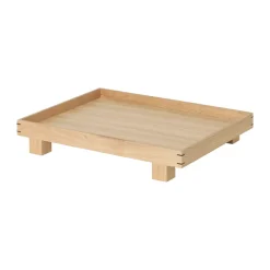Ferm Living Kodinsisustusta Ja Yksityiskohtia|Koristetarjottimet^Bon puutarjotin small, Tammi