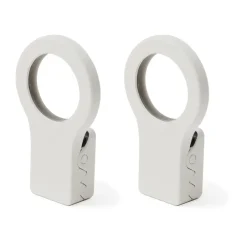 Bosign Koukut & Vaateripustimet^Loop klipsit keittiöpyyhkeelle 2-pack, Valkoinen