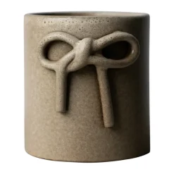 DBKD Joulukoristeet|Ruukut^Bow ruukku Ø11 cm, Beige