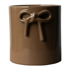 DBKD Ruukut^Bow ruukku Ø14 cm, Shiny nougat