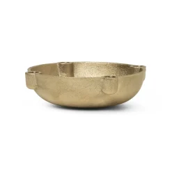 Ferm Living Adventtikynttilänjalat Ja Kynttilät|Kynttilänjalat & Kyntteliköt^Bowl adventtikynttelikkö, messinki, Brass
