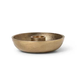 Ferm Living Kynttilänjalat & Kyntteliköt^Bowl kynttilänjalka Ø10 cm, Messinki