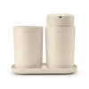 Brabantia Saippua-Annostelijat & Saippuakupit^ReNew käsienpesuallassetti, 3 osaa, Soft Beige